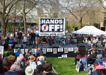 Thousands Take Part in ‘Hands Off’ Protests