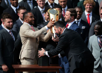 JD Vance Cracks Joke After Video Shows Trophy Fumble