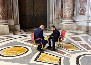 Trump, Zelenskyy Have ‘Good Meeting’ Before Pope’s Funeral 
