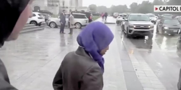 llhan Omar Scurries Away To Car When Asked About Murders Of Israeli Embassy Staff