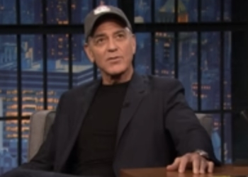 Seth Meyers Interviews George Clooney, Does Not Mention Biden