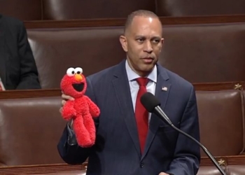 Elmo-Wielding Hakeem Jeffries Hits House Floor Attempting To Stop GOP From Scrapping PBS Funding
