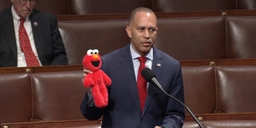 Elmo-Wielding Hakeem Jeffries Hits House Floor Attempting To Stop GOP From Scrapping PBS Funding