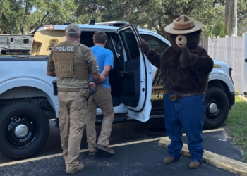 Smokey the Bear Helps Nab Suspect Allegedly Stealing His Signs