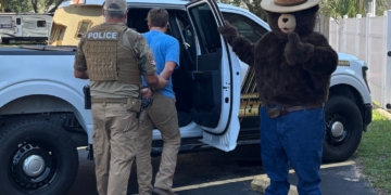 Smokey the Bear Helps Nab Suspect Allegedly Stealing His Signs