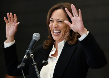Harris Skirts Saying Who’s Leading Dem Party as Colbert Presses