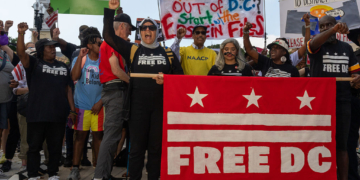 Protest Takes Place In DC Following Trump’s Statement On DC Crime