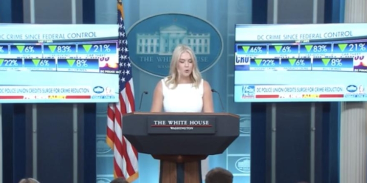 Karoline Leavitt Says DC Police Arrested MS-13 Member Amid Trump’s Crime Crackdown