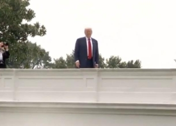 Trump Proves Yet Again He Will Take Questions From Anywhere—Even The White House Roof