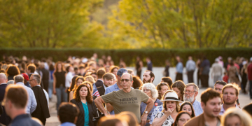 Leavitt Calls Charlie Kirk ‘Beaming Light’ at Vigil