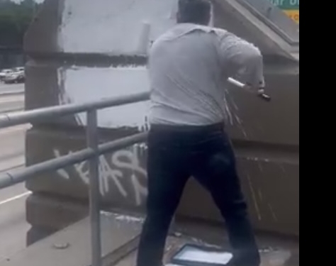 Cruz Paints Over Graffiti Defaming Charlie Kirk