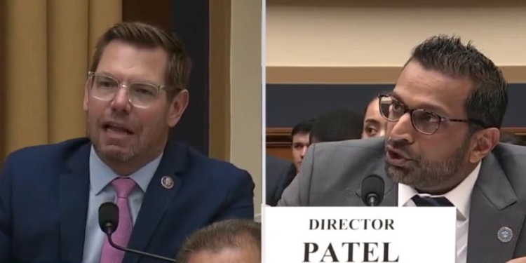 ‘Bullsh*t’: Kash Patel Erupts At Eric Swalwell During Heated Hearing Exchange