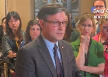 Mike Johnson Has 4 Words For Chuck Schumer’s Demand That Taxpayers Prop Up Left-Wing Media