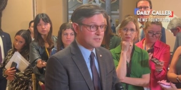 Mike Johnson Has 4 Words For Chuck Schumer’s Demand That Taxpayers Prop Up Left-Wing Media