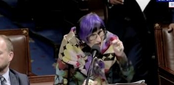 Purple Haired Dem Spends Over A Minute Shrieking At Republicans Over Healthcare