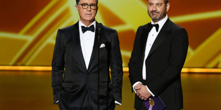 Late-night Show Crossover: Colbert, Kimmel Guest on Each Other’s Show