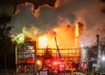 Massive Fire Erupts at Chevron Refinery Near Los Angeles, Sending Flames into the Sky