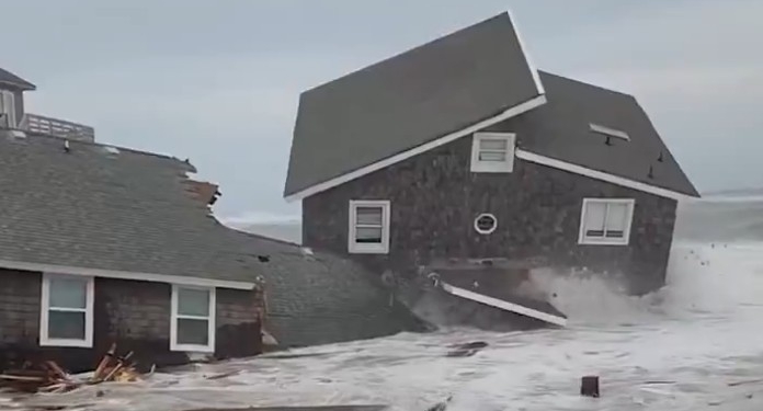 Five Outer Banks Homes Collapse Into the Ocean as Storms Hammer North Carolina Coast