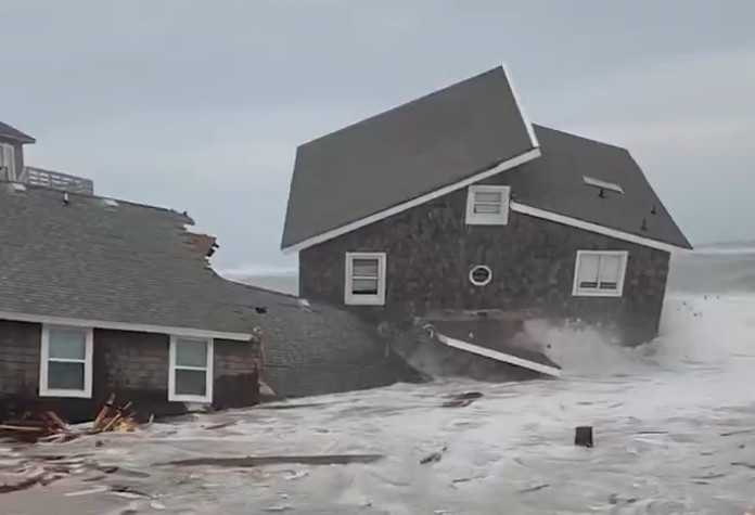 Five Outer Banks Homes Collapse Into the Ocean as Storms Hammer North Carolina Coast