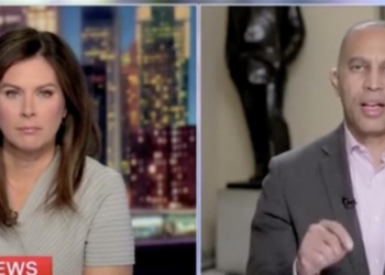 CNN Forces Hakeem Jeffries To Spend An Entire Minute Talking About AI Video Of Trump Dropping Poop On Protesters