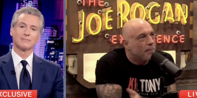 ‘Facebook Of Podcasting’: Watch Newsom Say He’s ‘Moving On’ From Joe Rogan While Still Begging To Get On Show
