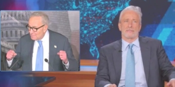 ‘Human Flat Tire’: Jon Stewart Roasts Chuck Schumer Over Shutdown Messaging