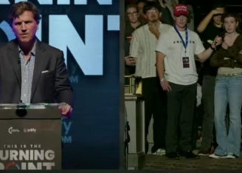 Tucker Carlson Schools TPUSA Event Questioner Who Suggests Trump Poop Meme Threatens Free Speech