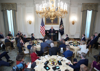 Trump Talks Election to GOP Senators