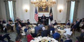 Trump Talks Election to GOP Senators