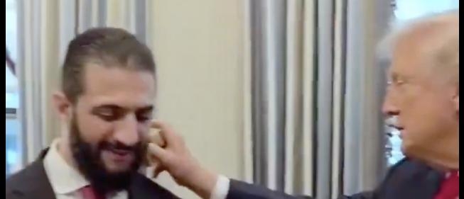 Trump Sprays Ex-Terrorist Leader With Cologne, Asks How Many Wives He Has