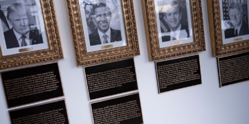 Trump’s White House Walk of Fame Sparks Headlines With Fiery Plaques Targeting Biden, Obama, Clinton