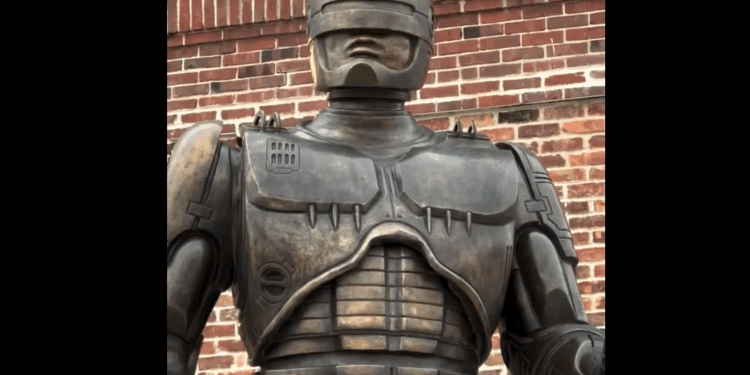 RoboCop Statue Finally Guards Detroit After 15-Year Journey