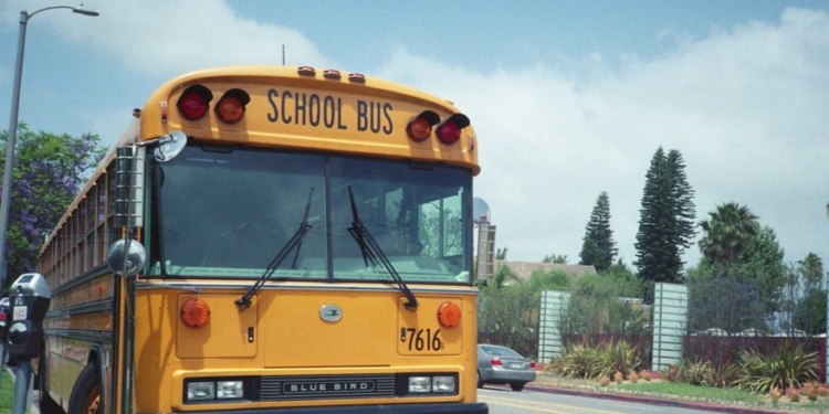 Electric School Bus Bursts Into Flames In LA