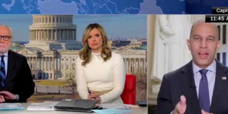 Hakeem Jeffries Begrudgingly Gives Trump Credit For Securing Border