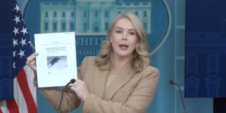 Karoline Leavitt Dropkicks Reporter Who Wrote Rosy Story About Biden’s Health, But Questioned Trump’s Fitness