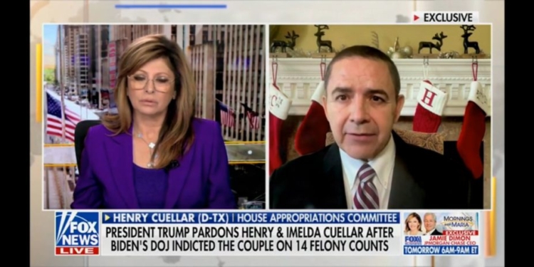 Pardoned Dem Rep. Henry Cuellar Claims Biden DOJ Attempted To Bribe, Entrap Him
