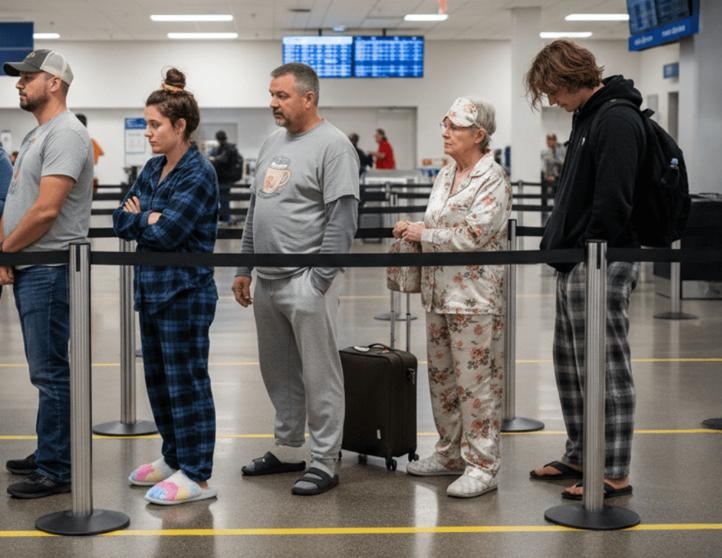 Travelers Wear Pajamas To The Airport To Protest Request
