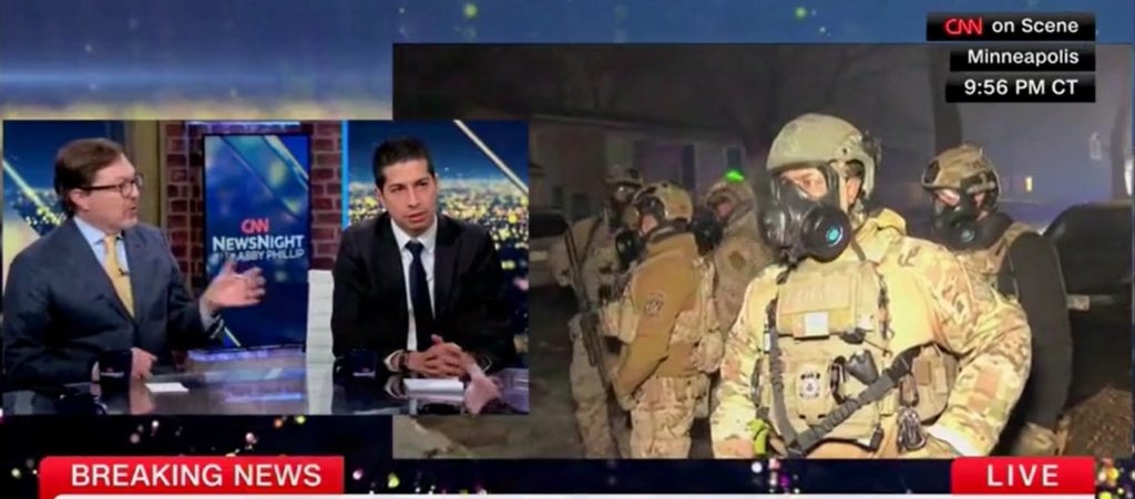 CNN Host Lets Biden Official Claim Anti-ICE Riot Is ‘Peaceful’ While Showing Riot On Screen