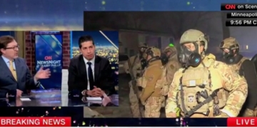 CNN Host Lets Biden Official Claim Anti-ICE Riot Is ‘Peaceful’ While Showing Riot On Screen