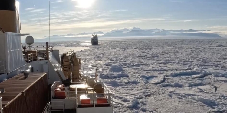 Coast Guard Vessel Rescues Cruise Ship Trapped In Ice