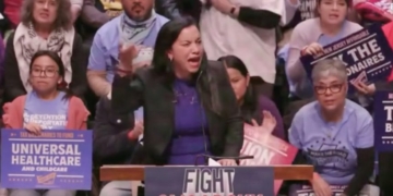 Far-Left House Candidate Backed By Bernie Sanders, AOC Leads Raucous Crowd In Chanting ‘Abolish ICE’