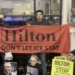Police Arrest Protestors in NYC Following Demonstration At Hilton Garden Inn
