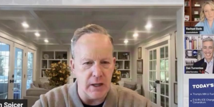 Sean Spicer Says Kristi Noem Can’t Come Back From Her Response To Border Patrol Killing
