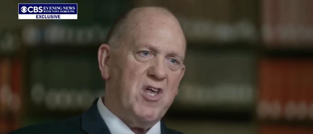 Tom Homan Takes CBS News’ Tony Dokoupil To Task For Asking ‘Where’s The Heart’ In Mass Deportations