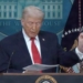Trump Forces Media To Stare At Mugshots Of Illegal Criminals During Surprise Briefing Appearance