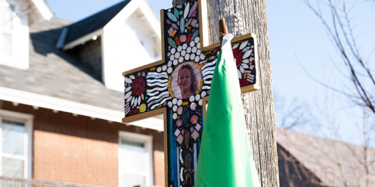 Renee Good Memorial Set on Fire