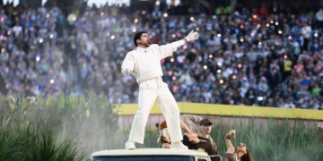 Bad Bunny Closes NFL Halftime Show With ‘God Bless America’ Then Proceeds To List Hispanic Countries With Their Flags Flying