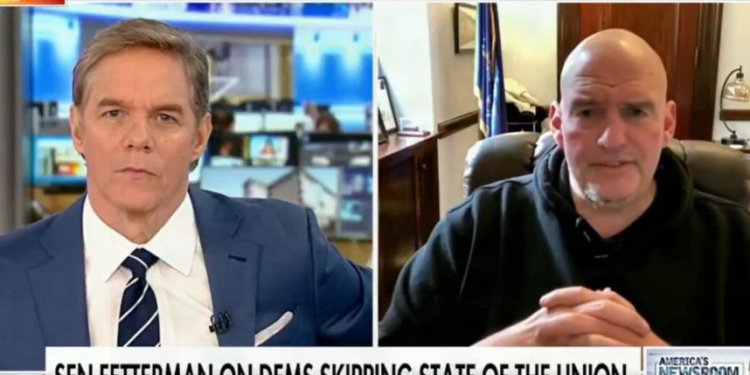 John Fetterman Has Message For Fellow Democrats Who Made Scene At SOTU