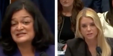 Sparks Fly When Far-Left Democrat Shouts At Pam Bondi About Epstein Files For 3 Minutes Straight