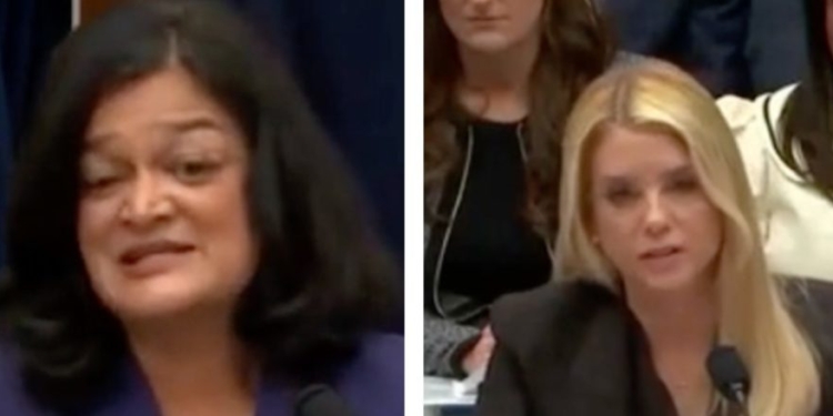 Sparks Fly When Far-Left Democrat Shouts At Pam Bondi About Epstein Files For 3 Minutes Straight